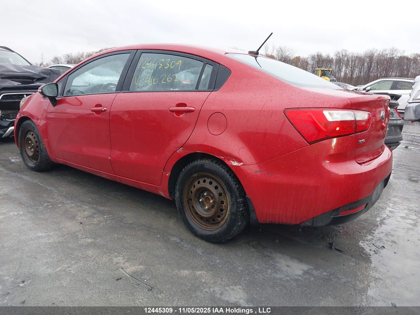 KNADN4A38E6416267 2014 KIA RIO photo no. 3