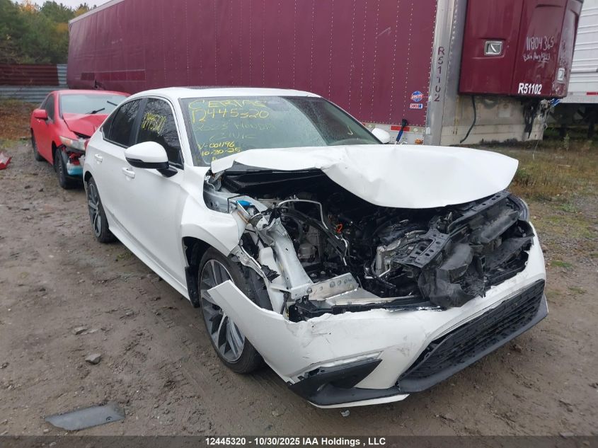 2023 Honda Civic Touring VIN: 2HGFE1F94PH001196 Lot: 12445320