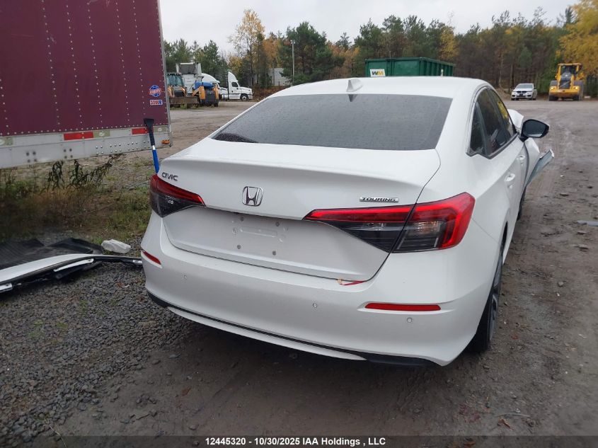 2023 Honda Civic Touring VIN: 2HGFE1F94PH001196 Lot: 12445320