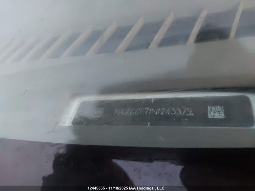 2022 Chevrolet Express 3500 Work Van VIN: 1GCZGGF71N1243379 Lot: 12445335