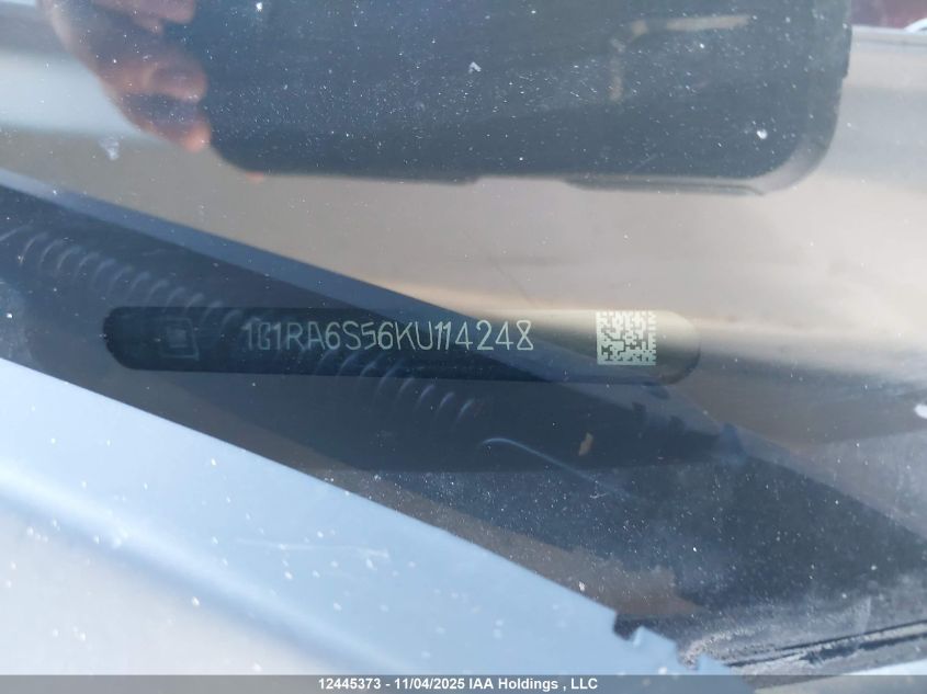 2019 Chevrolet Volt VIN: 1G1RA6S56KU114248 Lot: 12445373