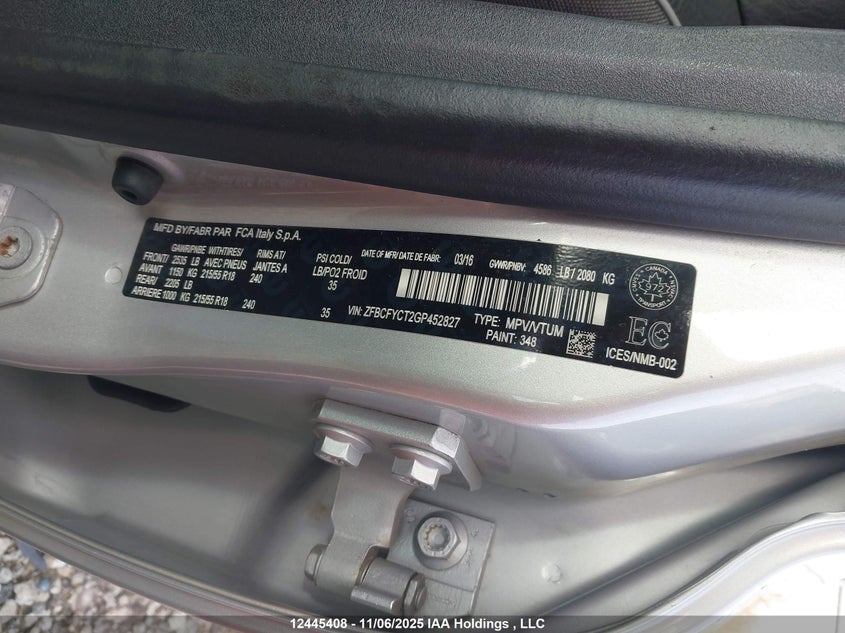 ZFBCFYCT2GP452827 2016 FIAT 500X photo no. 9
