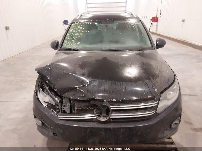 2013 Volkswagen Tiguan 2.0 Tsi Comfortline/2.0 Tsi Highline/2.0 Tsi Trendline VIN: WVGJV7AX0DW524970 Lot: 12445411