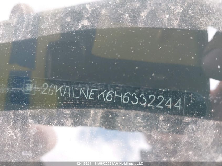 2017 GMC Terrain Sle-2 VIN: 2GKALNEK6H6332244 Lot: 12445524