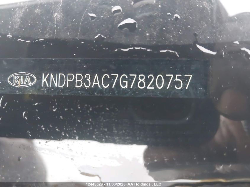 2016 Kia Sportage Lx VIN: KNDPB3AC7G7820757 Lot: 12445529