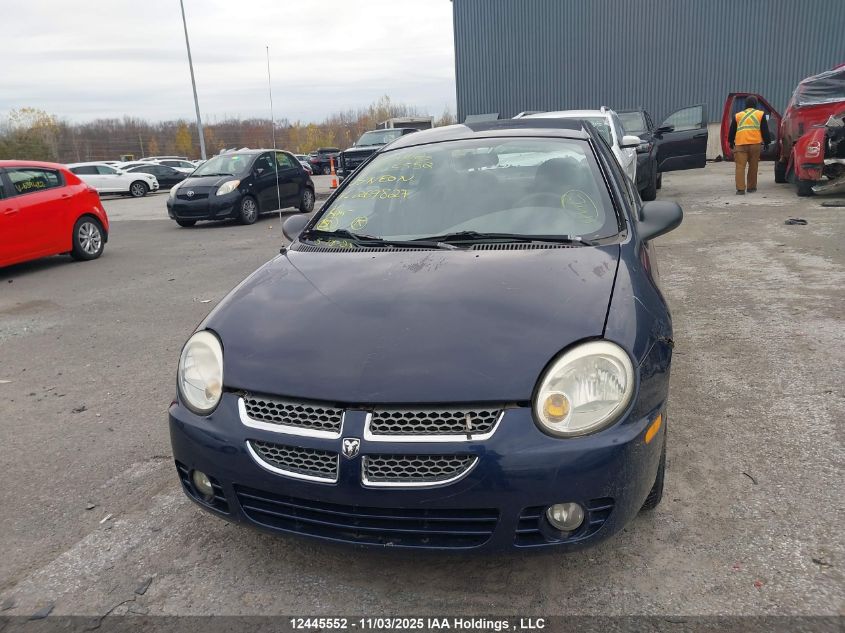2005 Dodge Neon Sx 2.0 VIN: 1B3ES46CX5D269827 Lot: 12445552