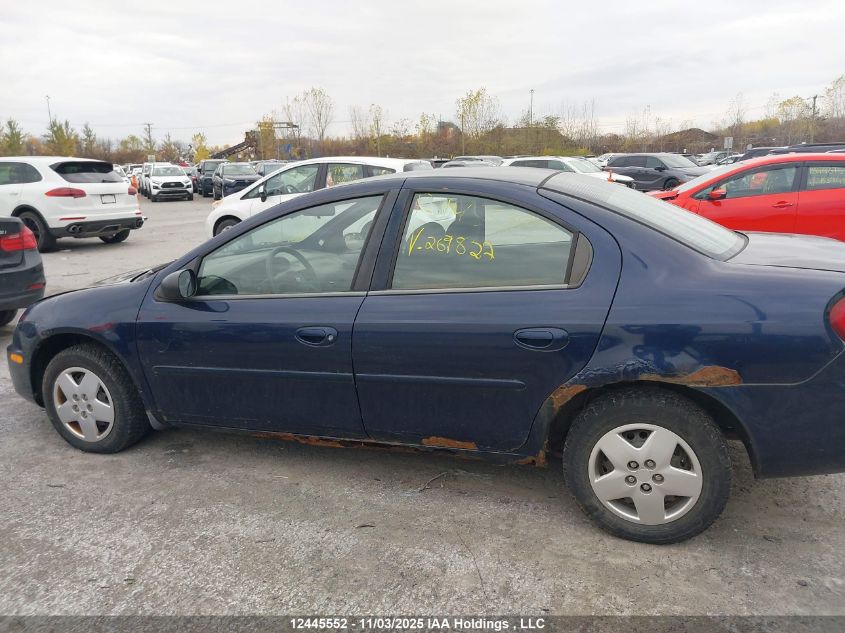 2005 Dodge Neon Sx 2.0 VIN: 1B3ES46CX5D269827 Lot: 12445552