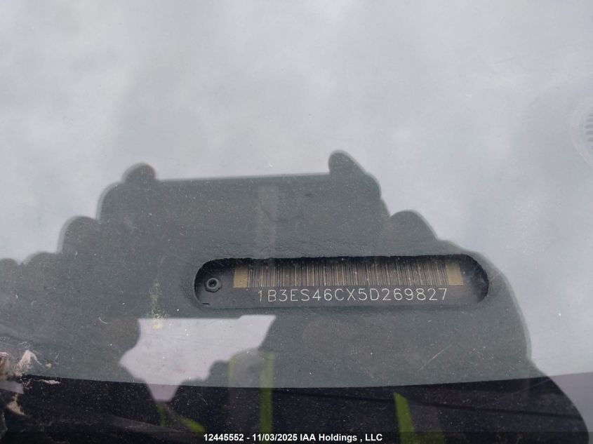 2005 Dodge Neon Sx 2.0 VIN: 1B3ES46CX5D269827 Lot: 12445552