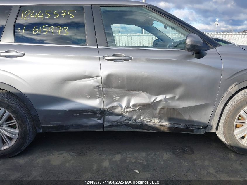 2022 Mitsubishi Outlander Es VIN: JA4J4TA88NZ615973 Lot: 12445575