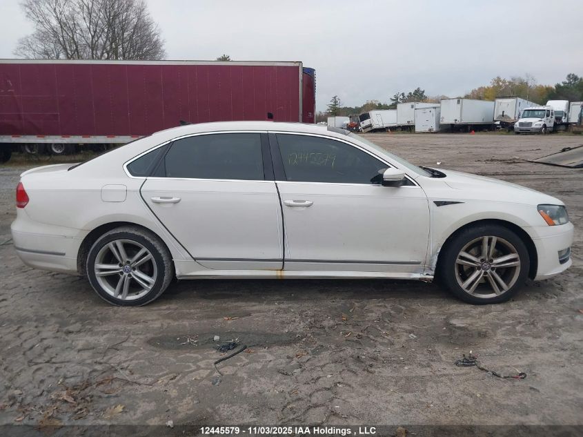 2012 Volkswagen Passat Se VIN: 1VWBN7A31CC079576 Lot: 12445579