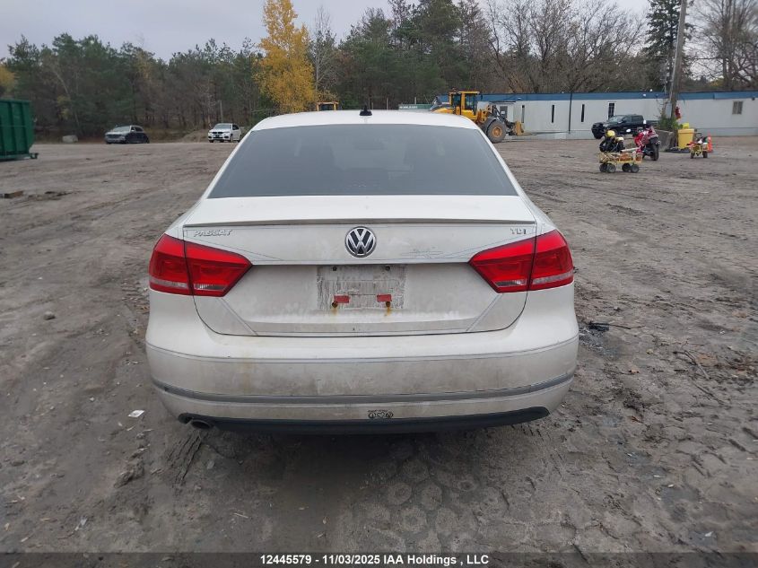 2012 Volkswagen Passat Se VIN: 1VWBN7A31CC079576 Lot: 12445579