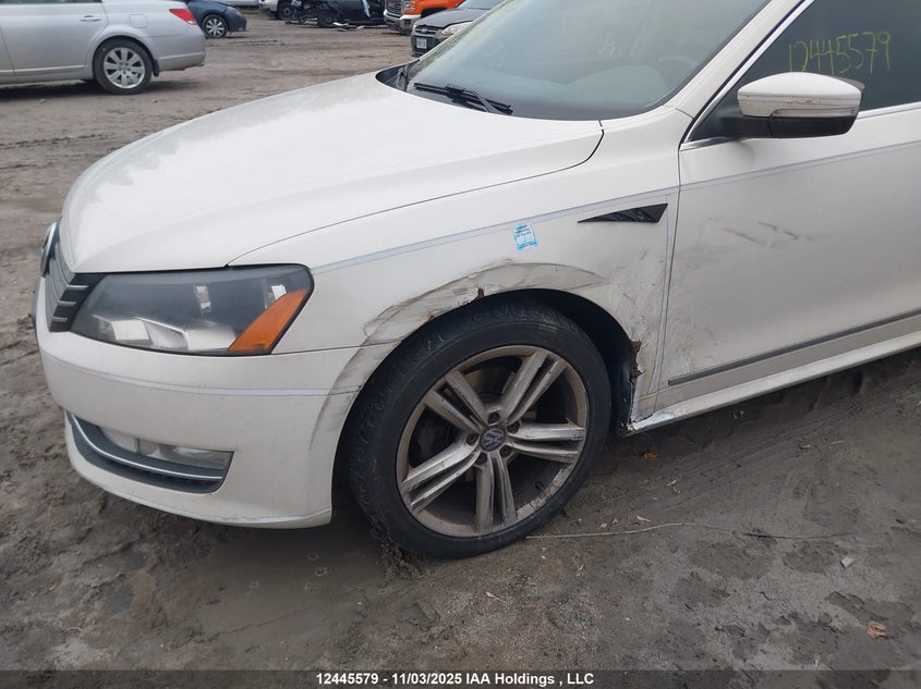 2012 Volkswagen Passat Se VIN: 1VWBN7A31CC079576 Lot: 12445579