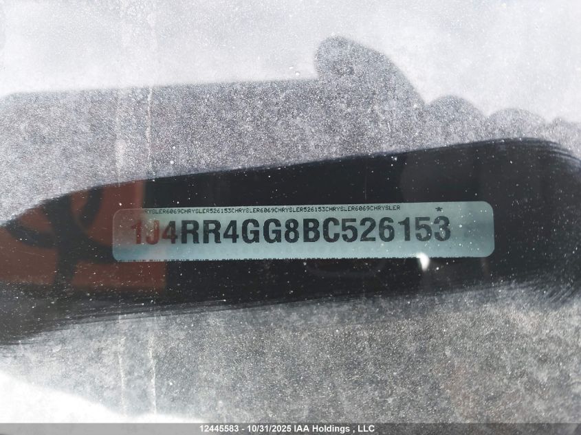 2011 Jeep Grand Cherokee Laredo VIN: 1J4RR4GG8BC526153 Lot: 12445583
