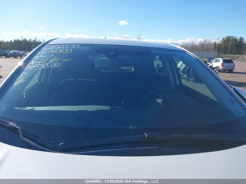 2021 Honda Hr-V Lx VIN: 3CZRU6H33MM103133 Lot: 12445593