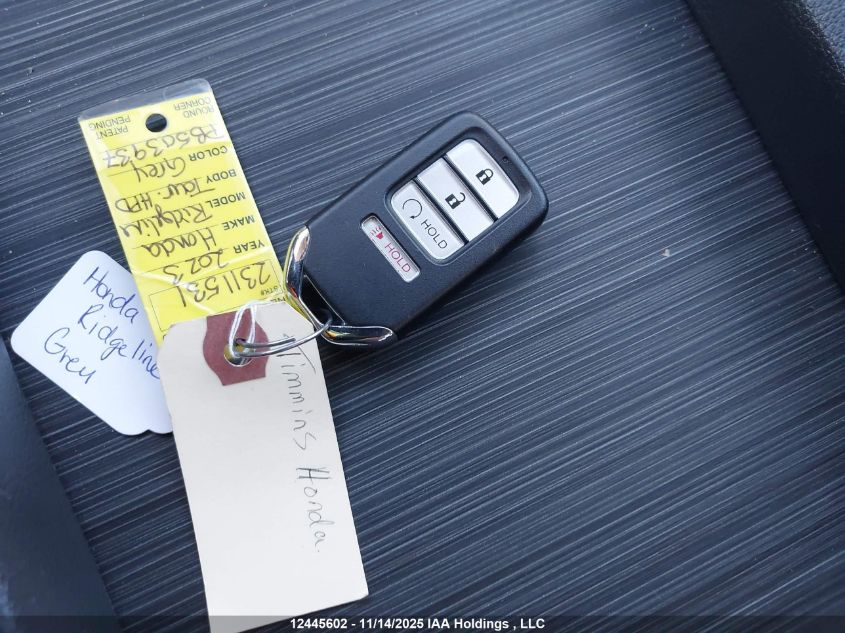 2023 Honda Ridgeline Rtl-E VIN: 5FPYK3F70PB503937 Lot: 12445602