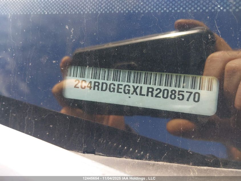 2020 Dodge Grand Caravan Gt VIN: 2C4RDGEGXLR208570 Lot: 12445654