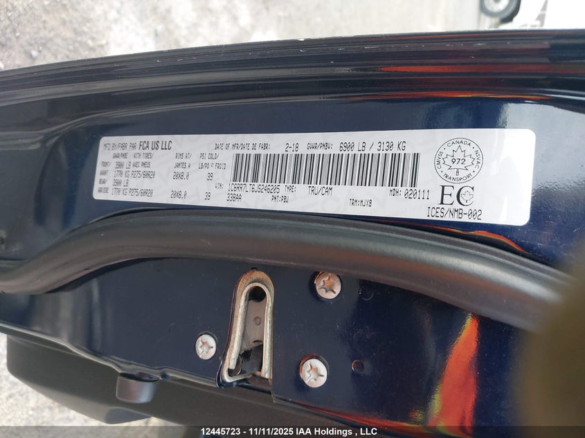 1C6RR7LT6JS246205 2018 DODGE RAM photo no. 19