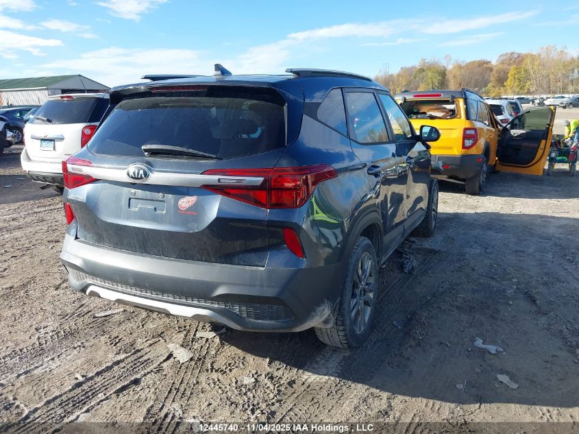 2021 Kia Seltos Lx VIN: KNDEPCAA5M7153822 Lot: 12445740