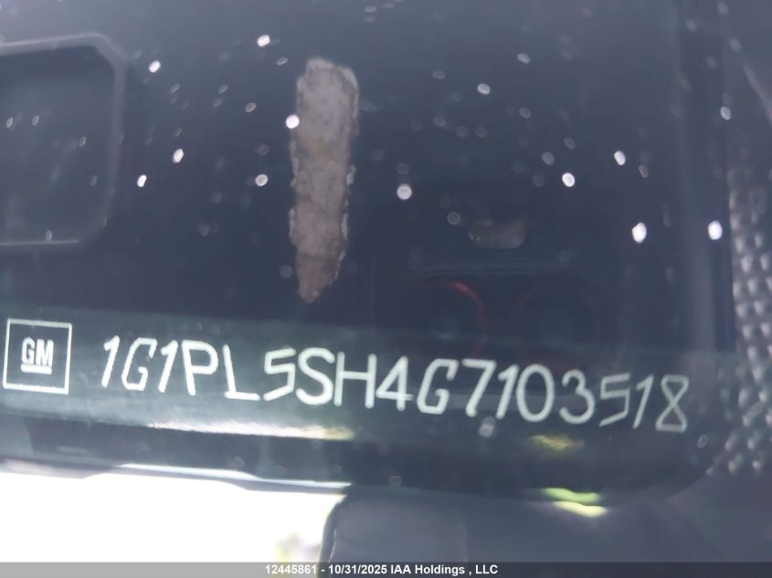 2016 Chevrolet Cruze Limited 2Ls VIN: 1G1PL5SH4G7103518 Lot: 12445861