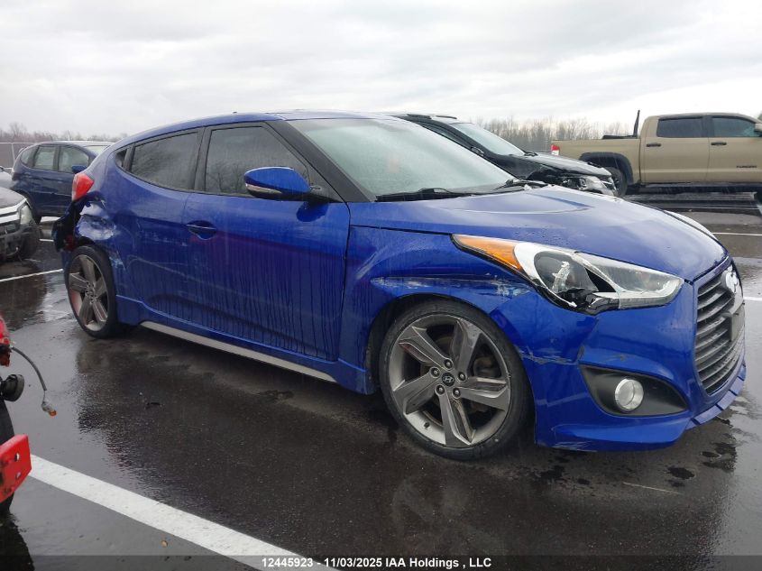 2013 Hyundai Veloster Turbo VIN: KMHTC6AE6DU180452 Lot: 12445923