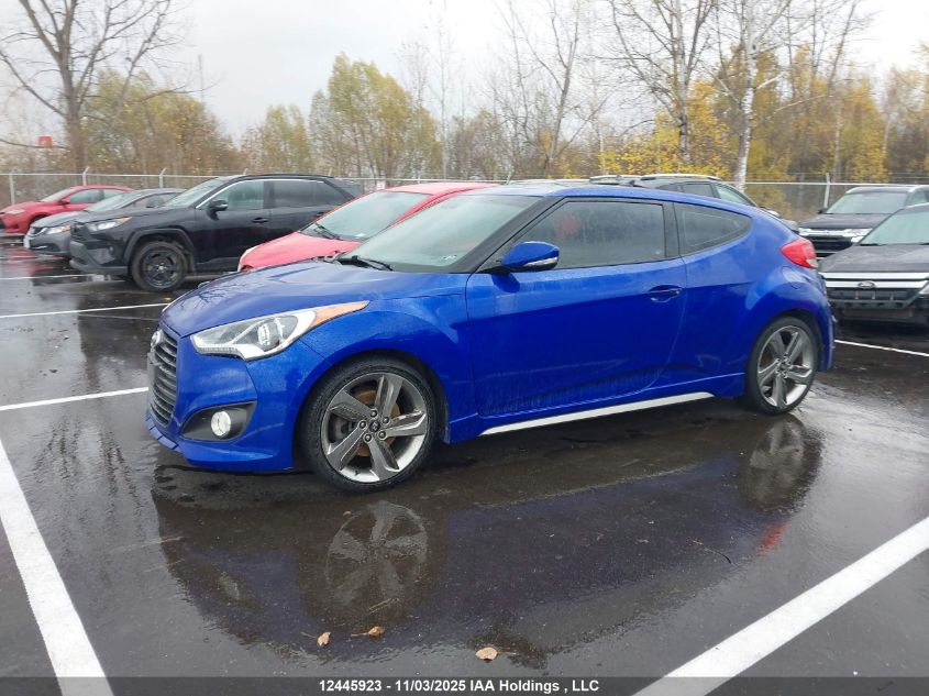 2013 Hyundai Veloster Turbo VIN: KMHTC6AE6DU180452 Lot: 12445923
