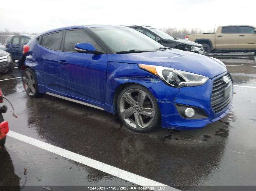 2013 Hyundai Veloster Turbo VIN: KMHTC6AE6DU180452 Lot: 12445923