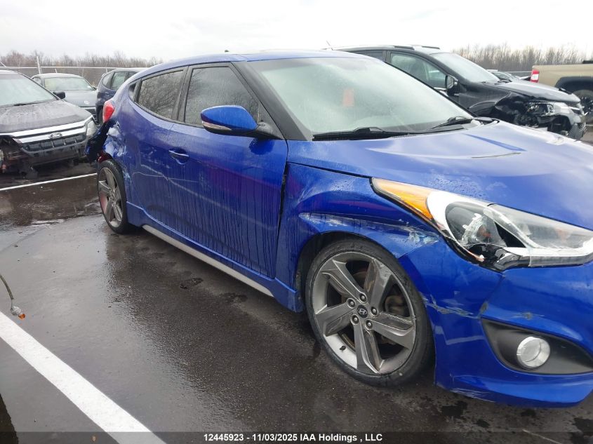 2013 Hyundai Veloster Turbo VIN: KMHTC6AE6DU180452 Lot: 12445923