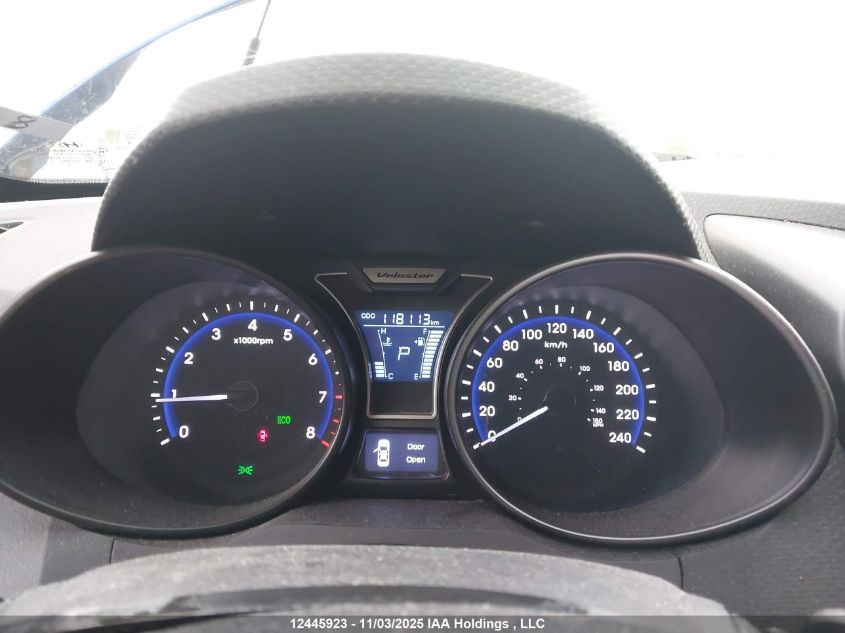 2013 Hyundai Veloster Turbo VIN: KMHTC6AE6DU180452 Lot: 12445923