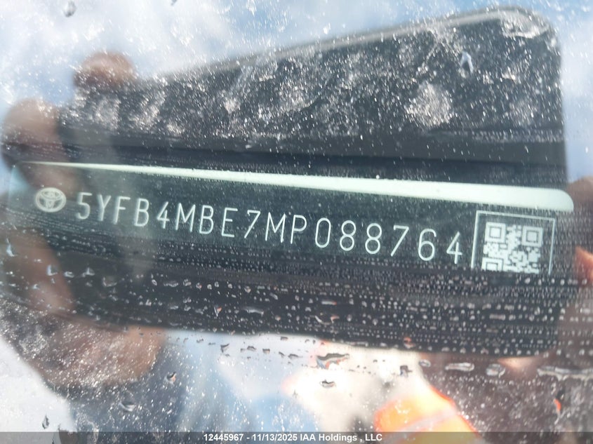 5YFB4MBE7MP088764 2021 TOYOTA COROLLA photo no. 19