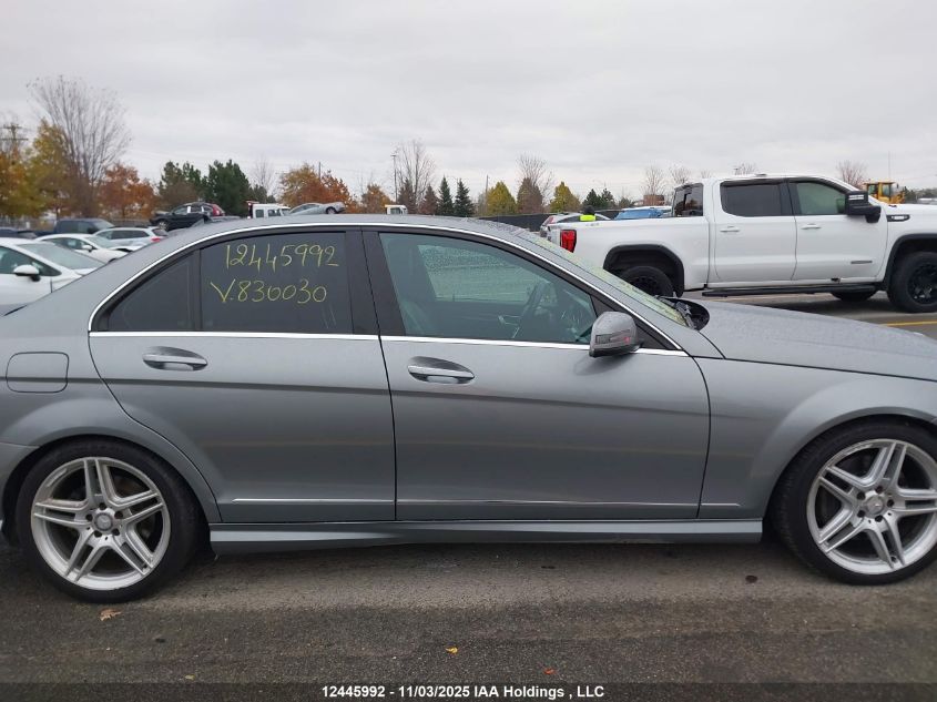 2013 Mercedes-Benz C 350 4Matic VIN: WDDGF8JB2DA830030 Lot: 12445992