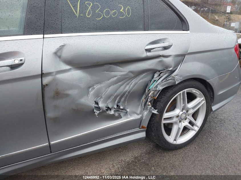 2013 Mercedes-Benz C 350 4Matic VIN: WDDGF8JB2DA830030 Lot: 12445992