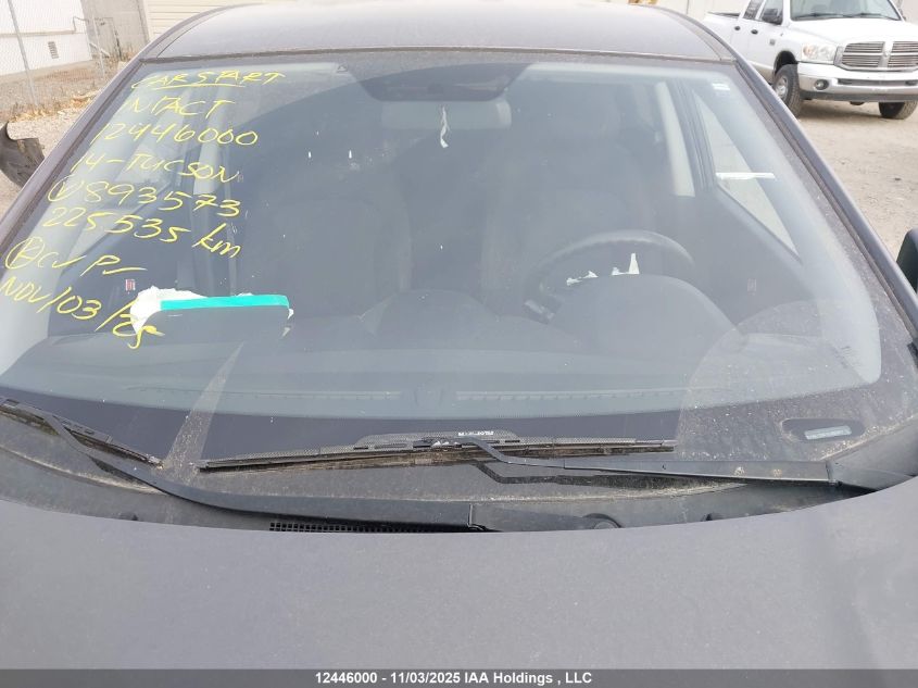 2014 Hyundai Tucson Gls VIN: KM8JTCAF0EU893573 Lot: 12446000