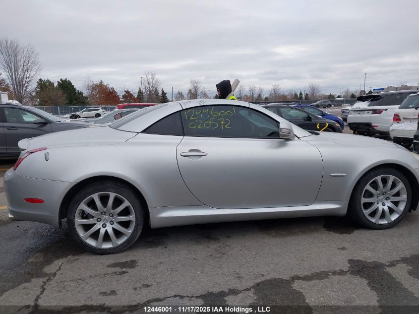 2009 Lexus Sc 430 VIN: JTHFN45YX99020572 Lot: 12446001