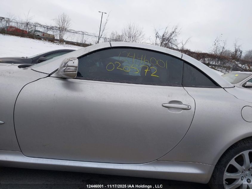 2009 Lexus Sc 430 VIN: JTHFN45YX99020572 Lot: 12446001