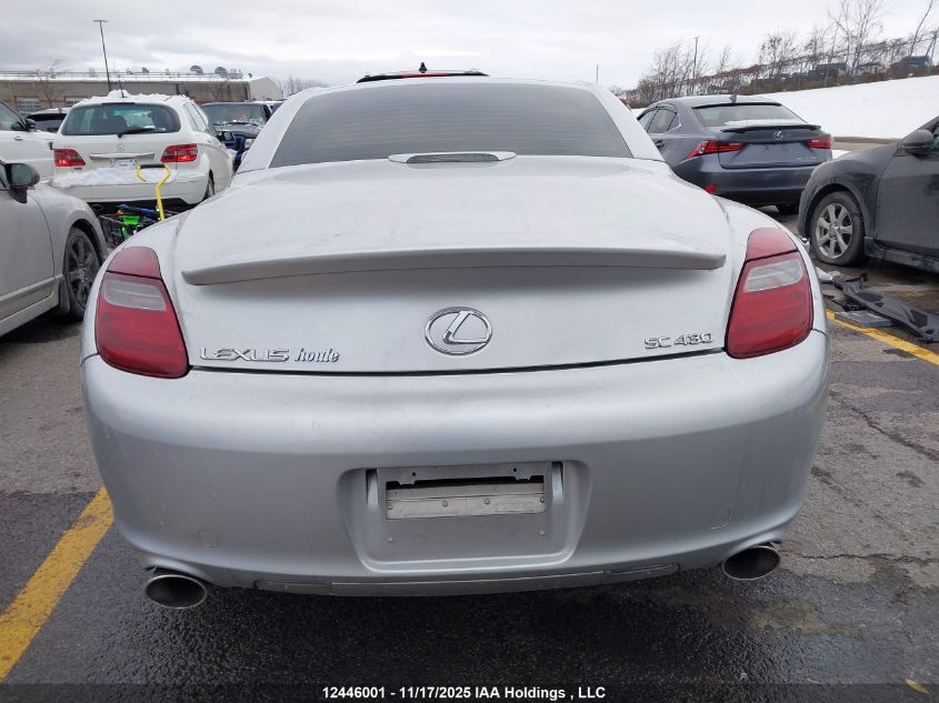 2009 Lexus Sc 430 VIN: JTHFN45YX99020572 Lot: 12446001