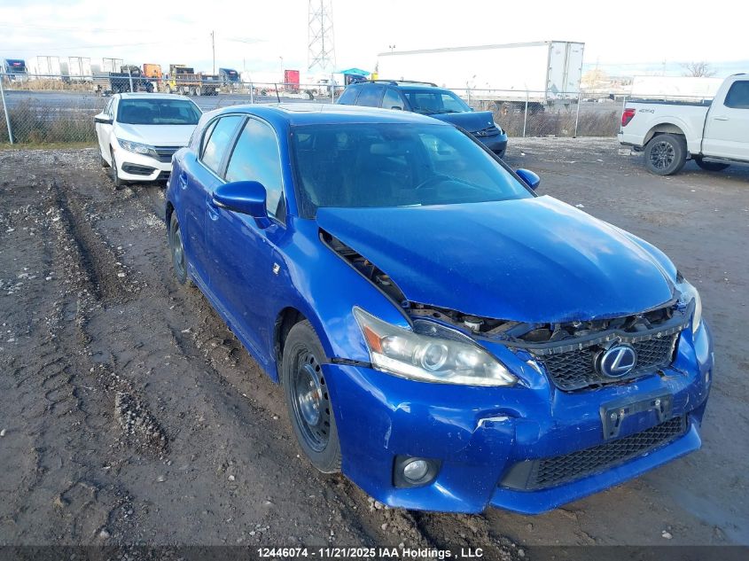 2012 Lexus Ct 200H VIN: JTHKD5BH9C2103261 Lot: 12446074