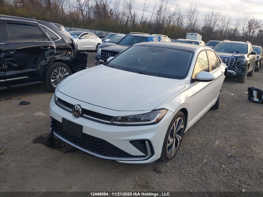 2025 Volkswagen Jetta VIN: 3VWGX7BU2SM080112 Lot: 12446094