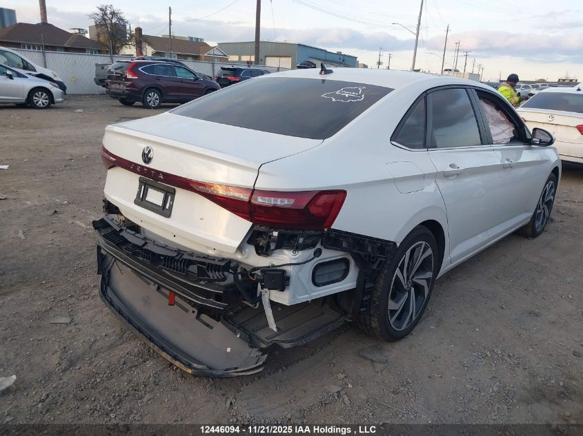 2025 Volkswagen Jetta VIN: 3VWGX7BU2SM080112 Lot: 12446094