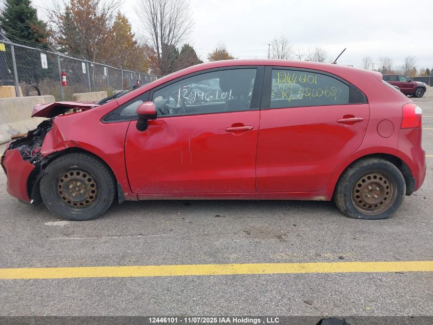 2015 Kia Rio Ex/Lx/Lx+/Sx VIN: KNADM5A33F6520062 Lot: 12446101