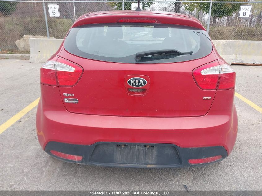 2015 Kia Rio Ex/Lx/Lx+/Sx VIN: KNADM5A33F6520062 Lot: 12446101