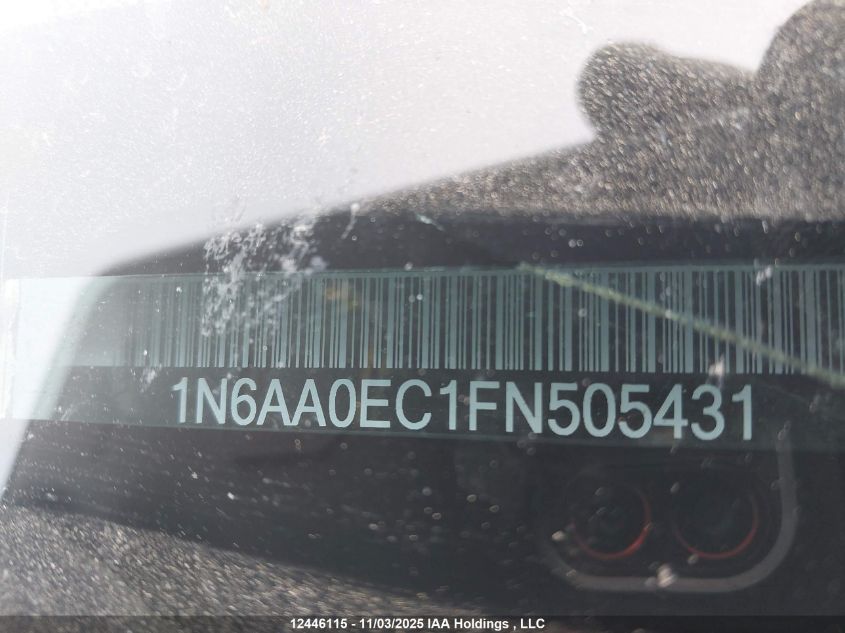 2015 Nissan Titan Pro-4X/S/Sl/Sv VIN: 1N6AA0EC1FN505431 Lot: 12446115