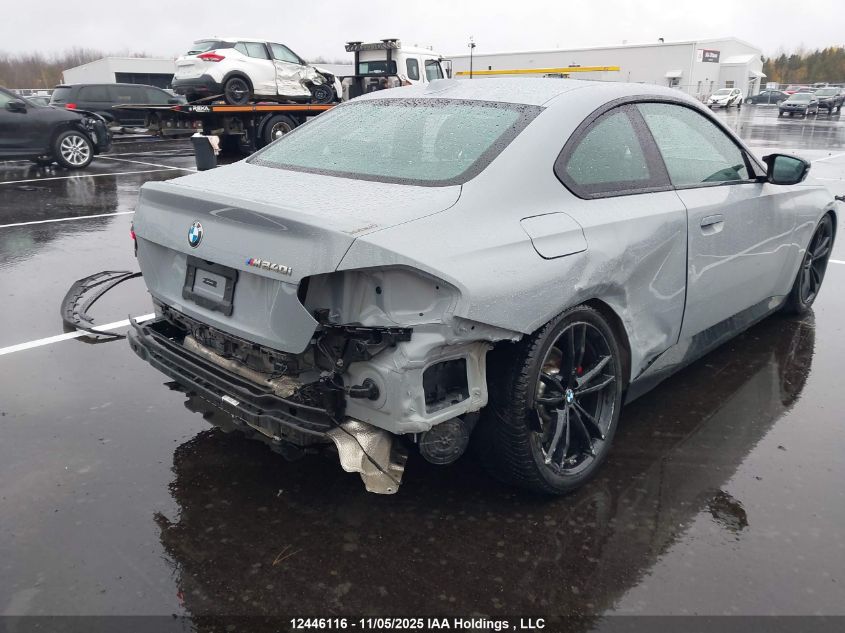 2024 BMW M240I xDrive VIN: 3MW53CM00R8D94687 Lot: 12446116