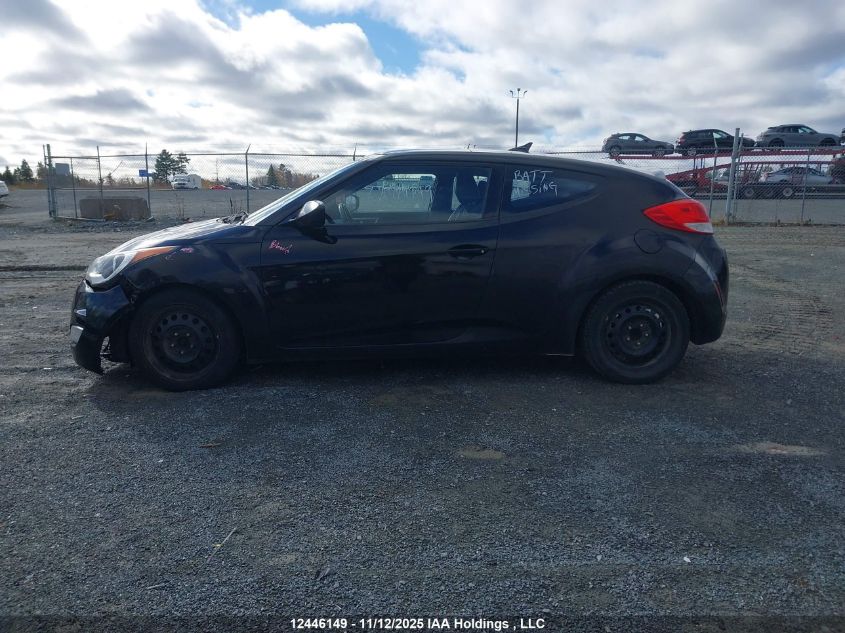 2012 Hyundai Veloster VIN: KMHTC6AD6CU047311 Lot: 12446149