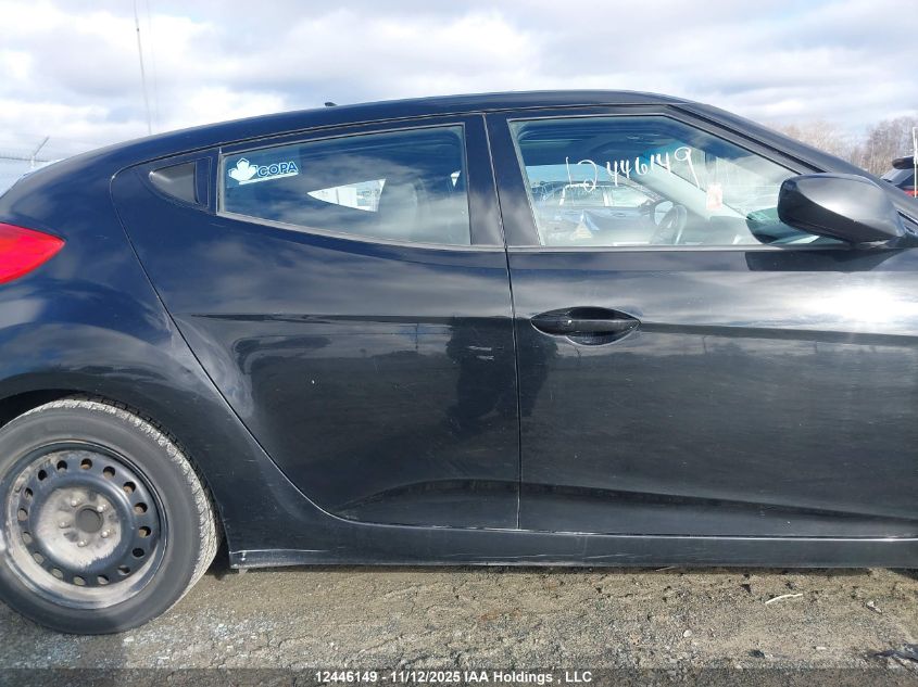 2012 Hyundai Veloster VIN: KMHTC6AD6CU047311 Lot: 12446149