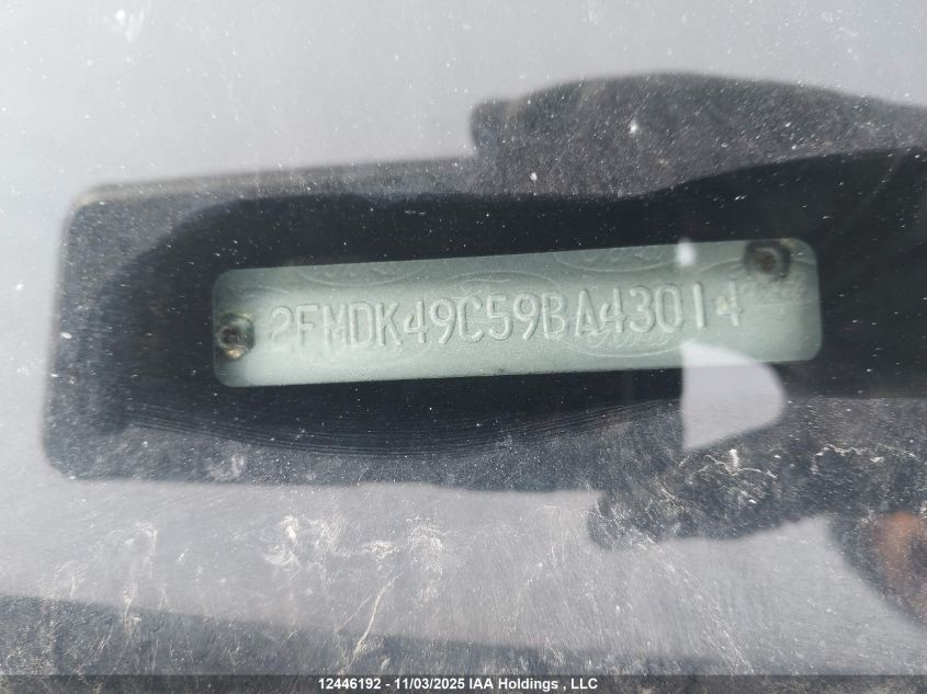 2009 Ford Edge Limited VIN: 2FMDK49C59BA43014 Lot: 12446192