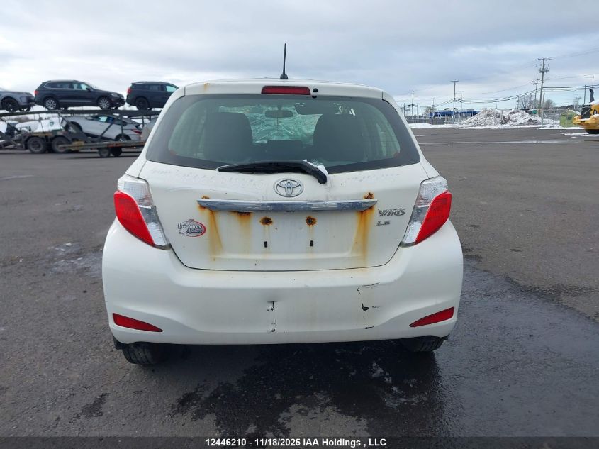 2012 Toyota Yaris Le VIN: JTDKTUD39CD519525 Lot: 12446210