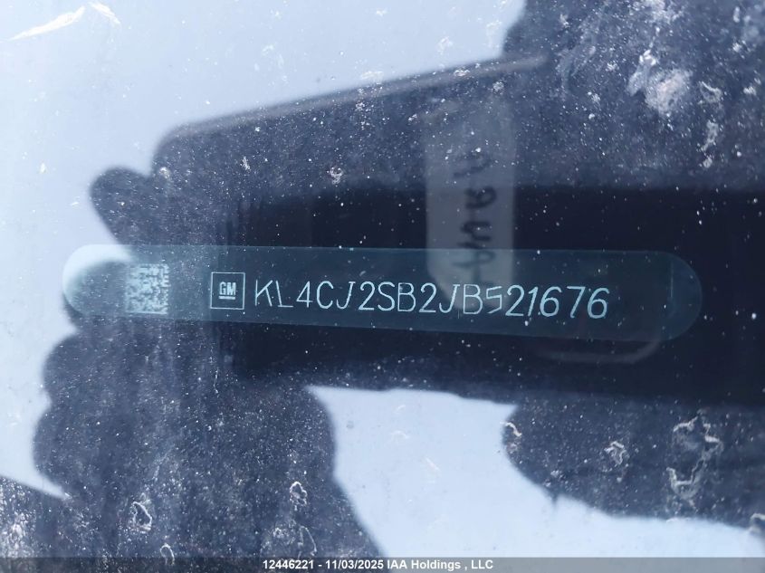 2018 Buick Encore Sport Touring VIN: KL4CJ2SB2JB521676 Lot: 12446221