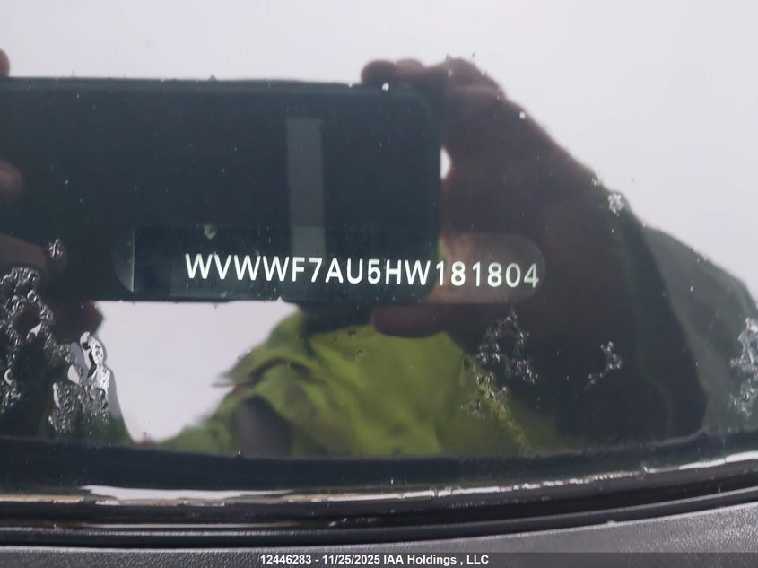 2017 Volkswagen Golf R 2.0 Tsi VIN: WVWWF7AU5HW181804 Lot: 12446283