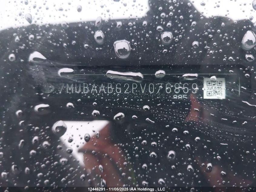 2023 Toyota Corolla Cross Le VIN: 7MUBAABG2PV076869 Lot: 12446291