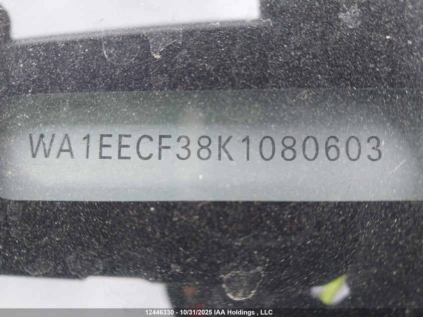 2019 Audi Q3 2.0T Progressiv VIN: WA1EECF38K1080603 Lot: 12446330